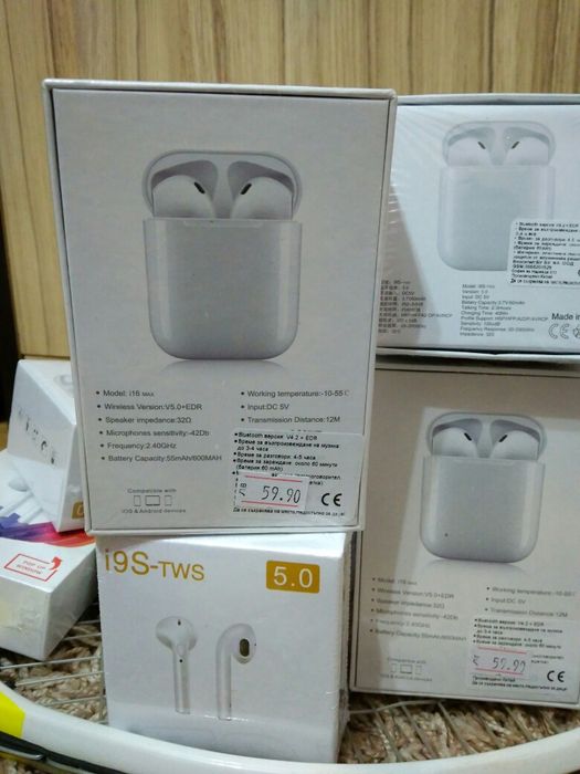 i16 max (v5.0),i9s-tws 5.0,Bluetooth,AirPods Iphone