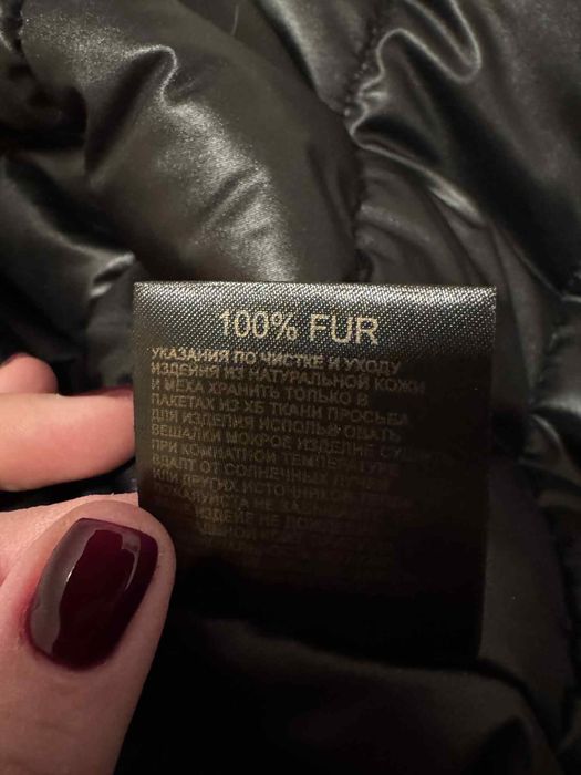 Geaca parka guler blana din vulpe polara natural