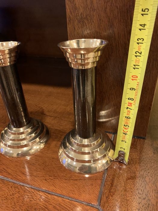 Set sfesnice bronz/alama vechi/antic made in Franta