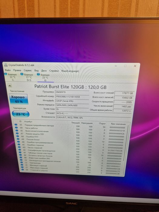 Ссд 120гб продам ssd