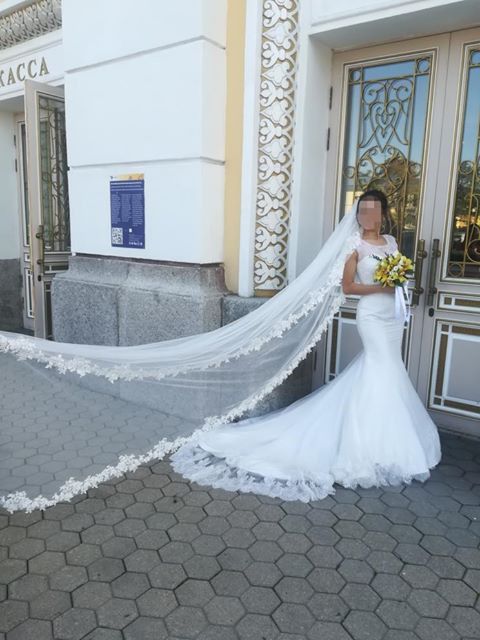 Свадебное платье рыбка