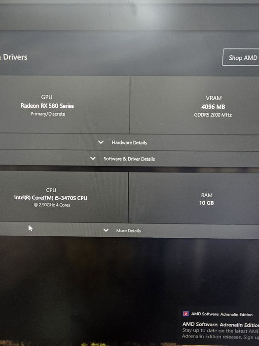 Unitate gaming i5 16gb RX580