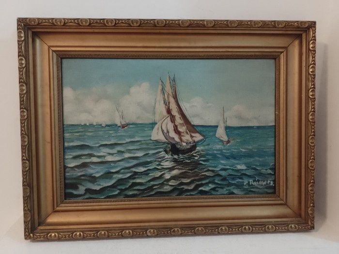 Tablou realizat pe panza,deosebita marina