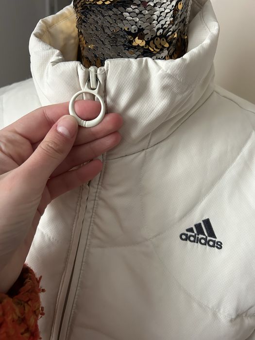 Geaca Adidas M crem alb