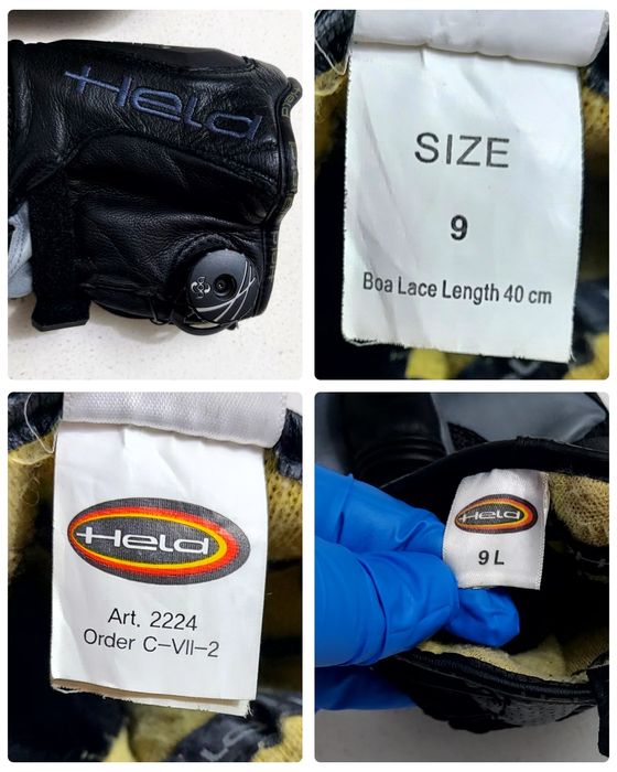 Pantaloni moto Mohawk Touring Leather/Textile Cordura, Nr. M (48-50) & mănuși HELD Boa Air n Dry Gloves Black Nr. 9