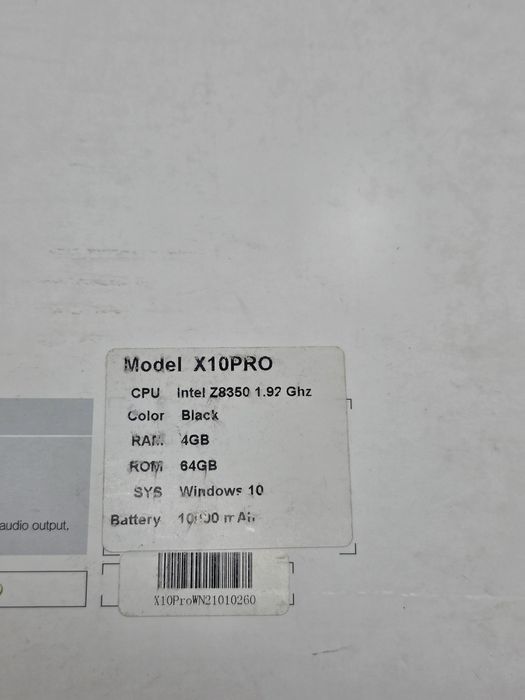 PIPO X10 Pro IPS 1920 * 1280 Ecran 10.8 Inch Windows 10 Mini PC Z8350