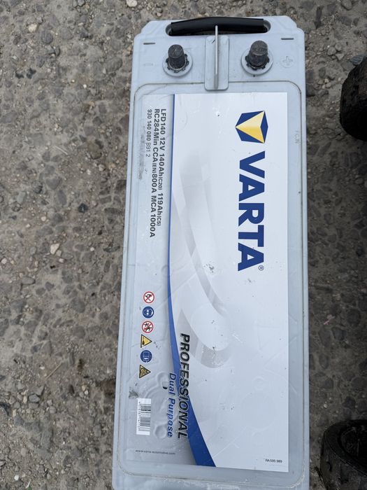 Baterie varta dual prupose pt jahturi vapoare si autorulote camper