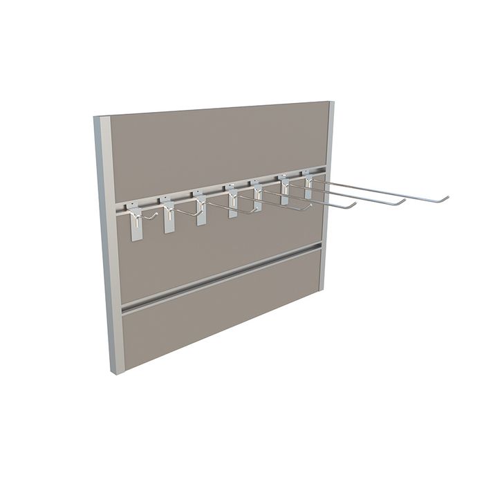 Cuie / suporti metalici pentru Slatwall -diferite dimensiuni si modele