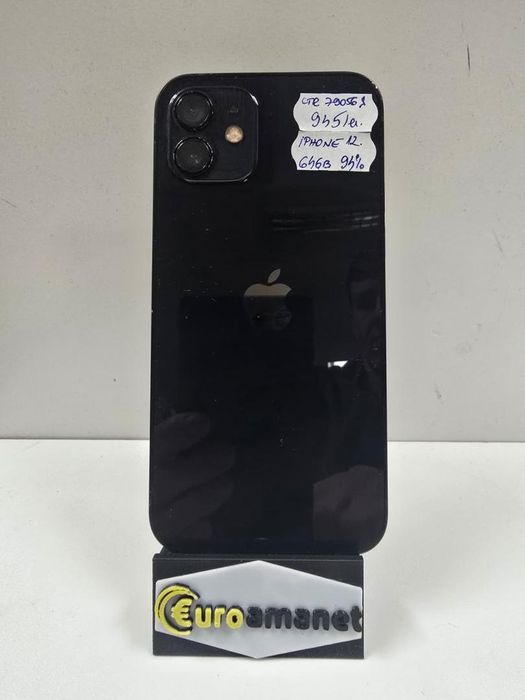 Telefon mobil Apple iPhone 12, 64GB, 5G Negru -P-