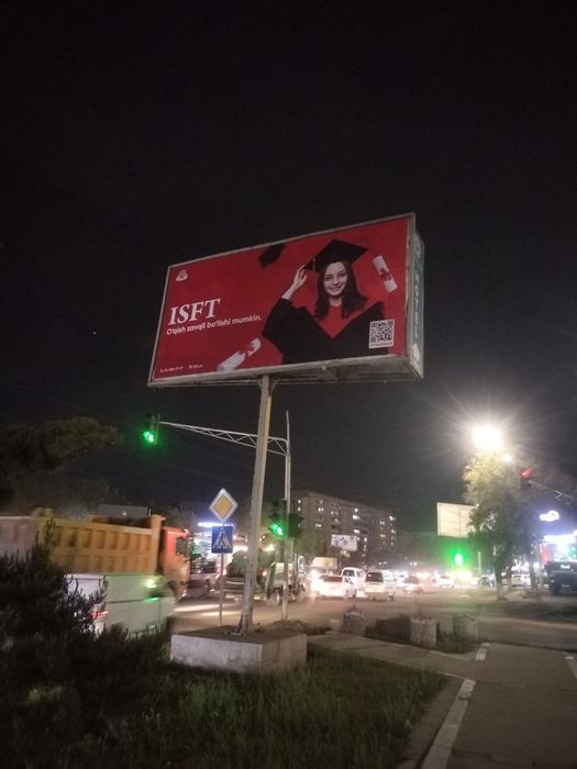 VODIY BO'YLAB REKLAMA //билборд, лед экранларда реклама