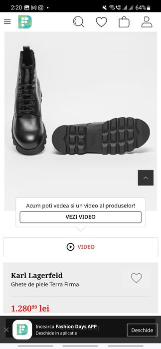 Ghete Karl Lagerfeld Terra Frima 45