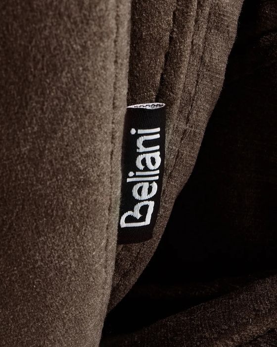 NOU Fotoliu rotativ NOLVIK, maro, catifea