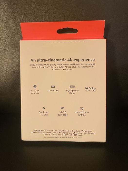 Amazon Fire TV Stick (8 GB, Wi-Fi 6) - Стрийминг с висока скорост