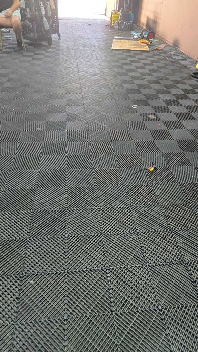 Pardoseala Modulara Smart Floor Detailing Lumini Hexagon Garaj Service