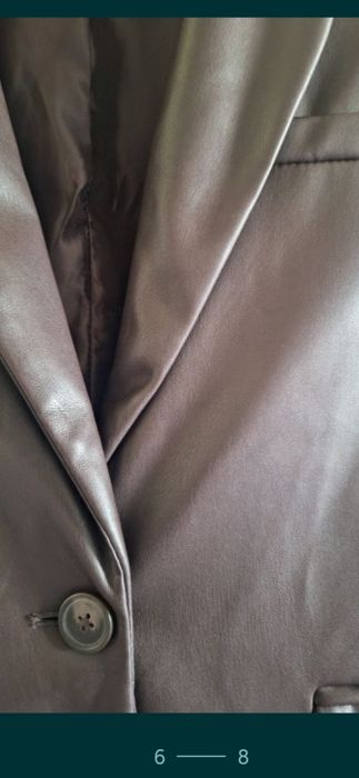 Новый кожаный Пиджак PULL&BEAR  46-48p