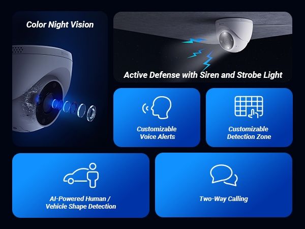 Ezviz H4 2K камера наблюдения для поезда | podyezd uchun kamera 2025