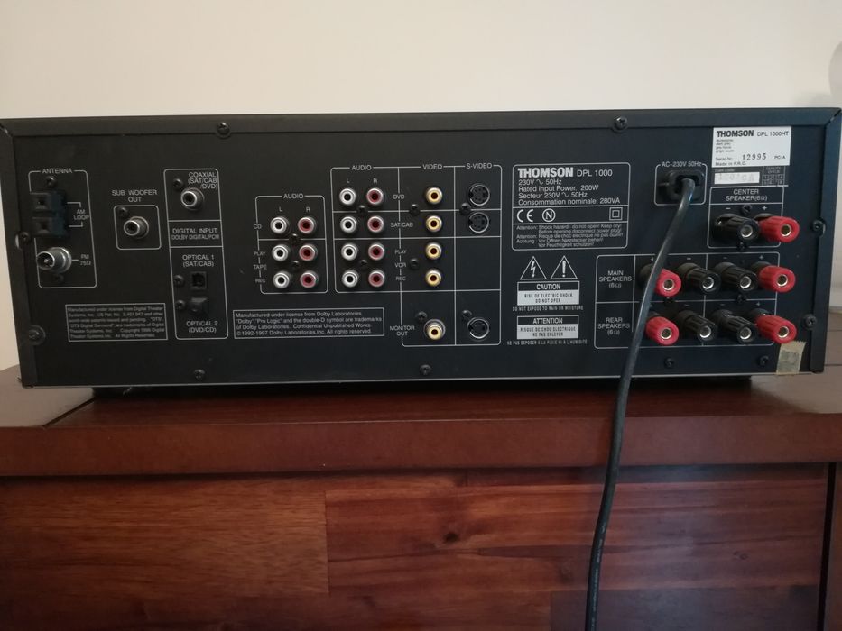 Усилвател Thomson DPL 1000 + колони JAMO + АКТИВЕН СУБУФЪР