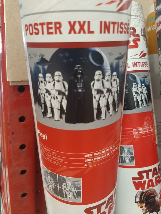 Fototapet netesut, 2.48 x 3.68 m, gri Războiul stelelor