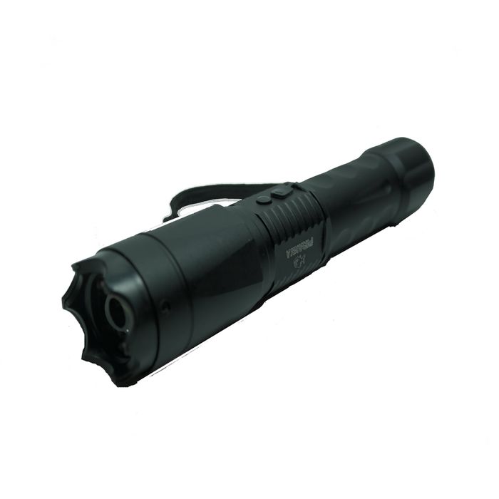 Electrosoc autoaparare cu lanterna, full metal, Piranha, 3.800.000 V