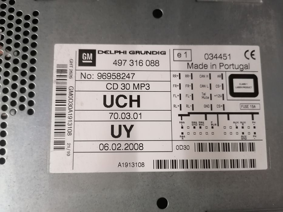 Vand cd 30 mp3 Opel