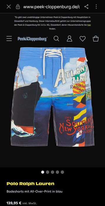 Short pantaloni scurti baie inot Polo Ralph Lauren marime 38