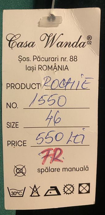 Rochie de cartifea verde de la Casa wanda Marimea48