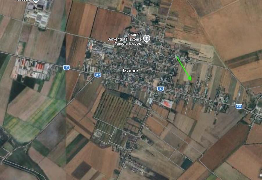 Teren intravilan  - 2 parcele de 1000 mp - Izvoare, str.Primaverii