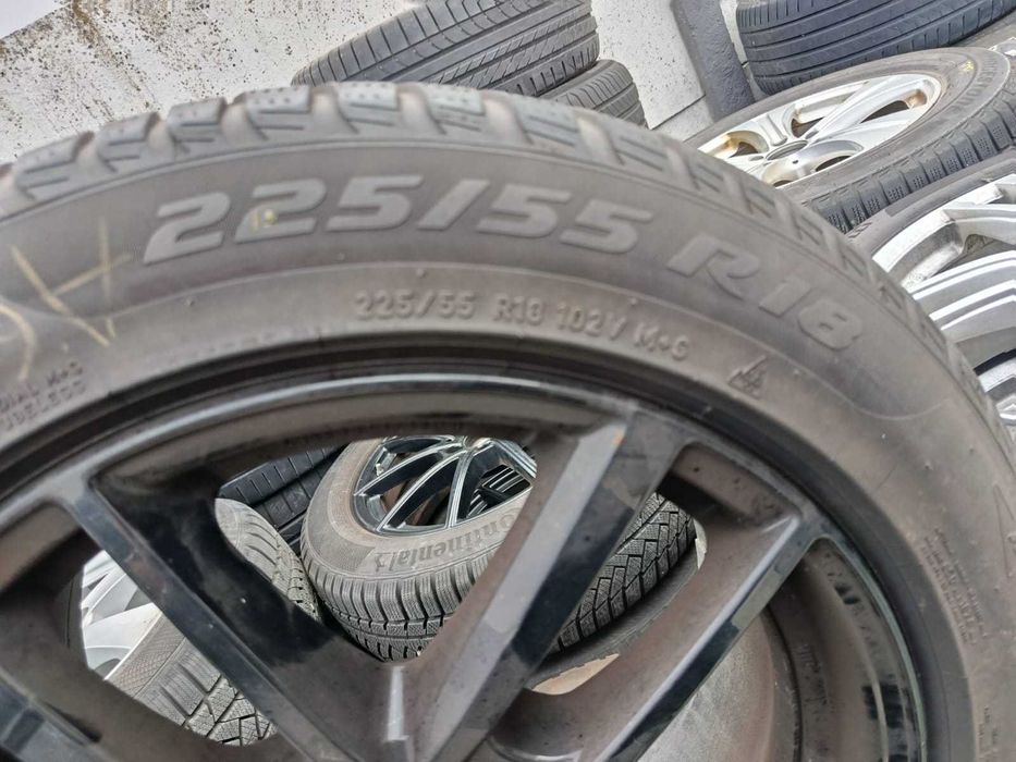 Jante Roti Audi A6 Cauciucuri Iarna 225 55 18 5x112