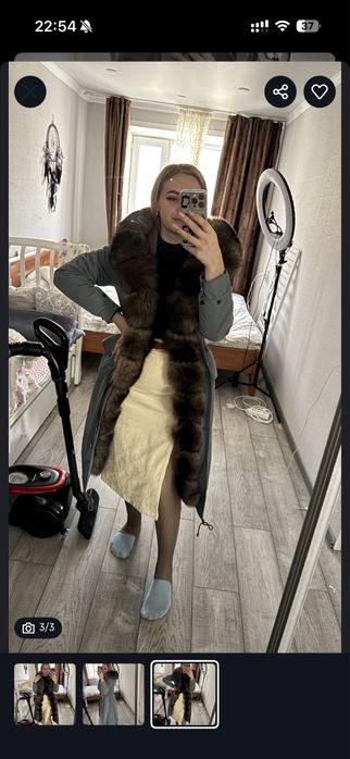 Парка с мехом песца