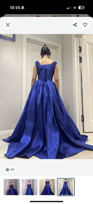 Атласное платье