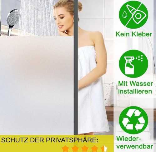 Статично фолио за прозорци Gufoltie, непрозрачно, матирано