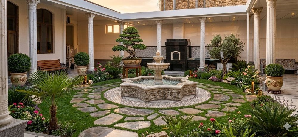 Газон + ланшафт дизайн + микроклимат+ палив  хизматларимиз мавжуд