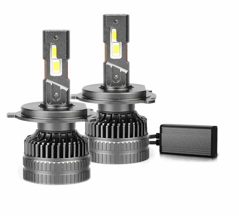 Комплект LED крушки H4 къси/дълги светлини – 12V-24V 60W 6500LM 6000K CANBUS без грешки