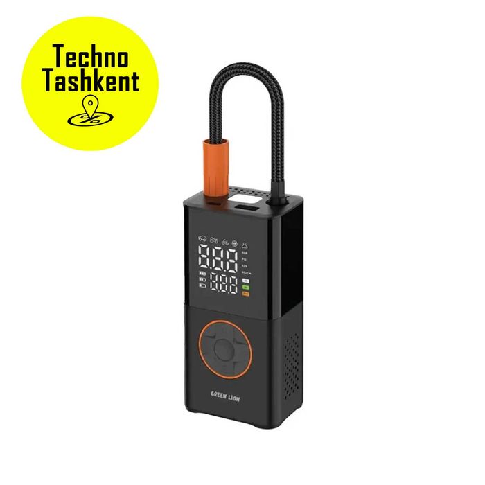 Автомобильный компрессор Green Lion Inflator GTL-01, электронасос