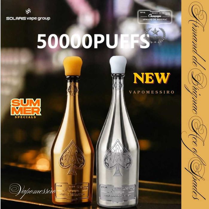 2 X Vape Noul Champagne 50.000 puffuri pachet de doua bucati !