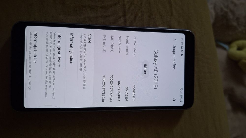 Samsung galaxi A8 2018  duo VAND