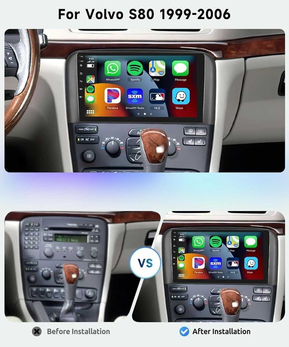 Мултимедия с Android за Volvo S80 навигация плеър Волво S80 двоен дин