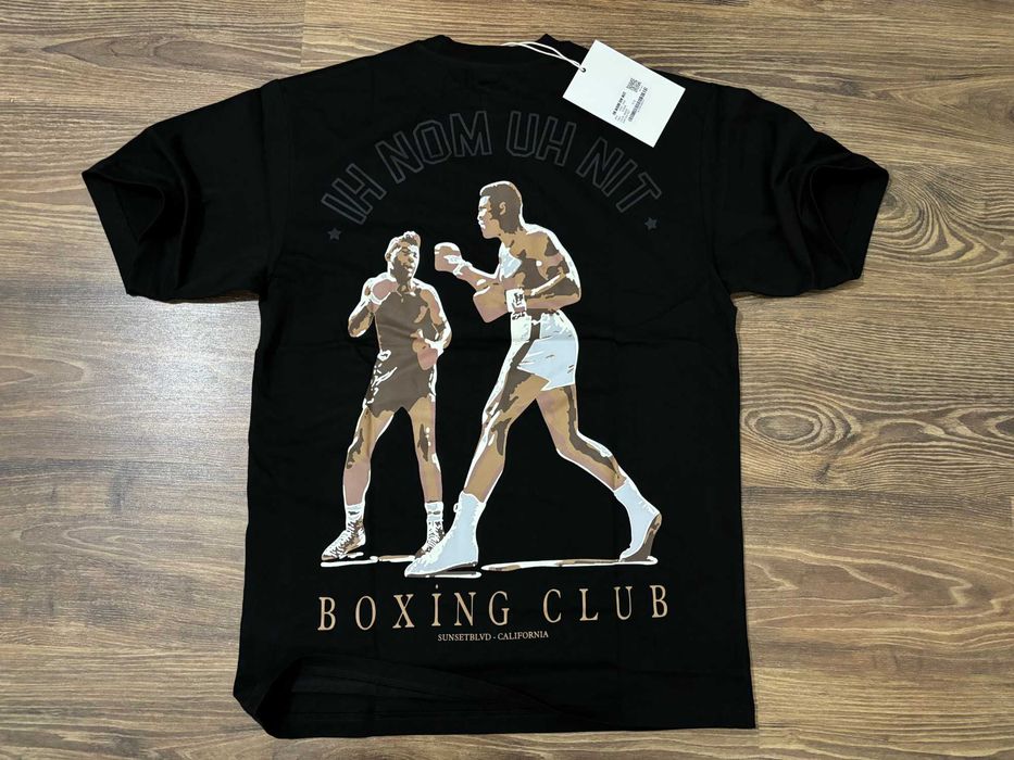 Унисекс тениска IH NOM UH NIT Muhammad Ali Oversize Черна/Бяла