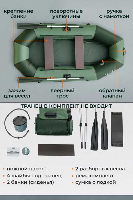 ПВХ Лодка RUFF  300У