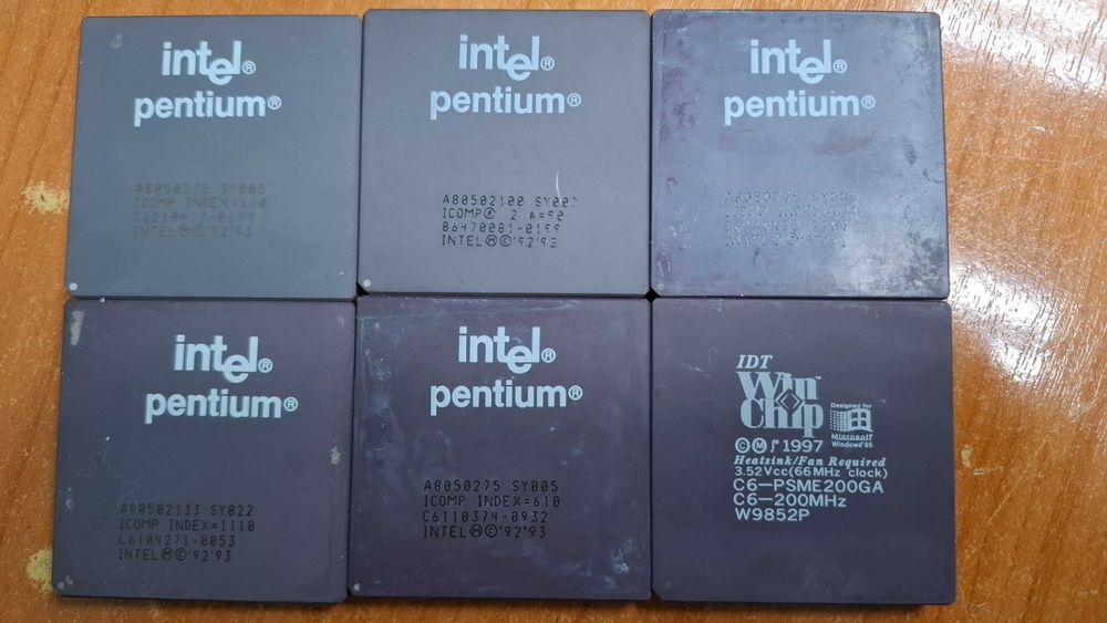 Продам ретро процессоры, платы