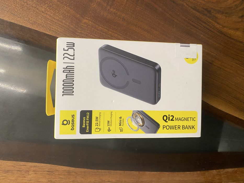 Power Bank  Baseus EnerFill FM12 Qi2 Magnetic  външна батерия