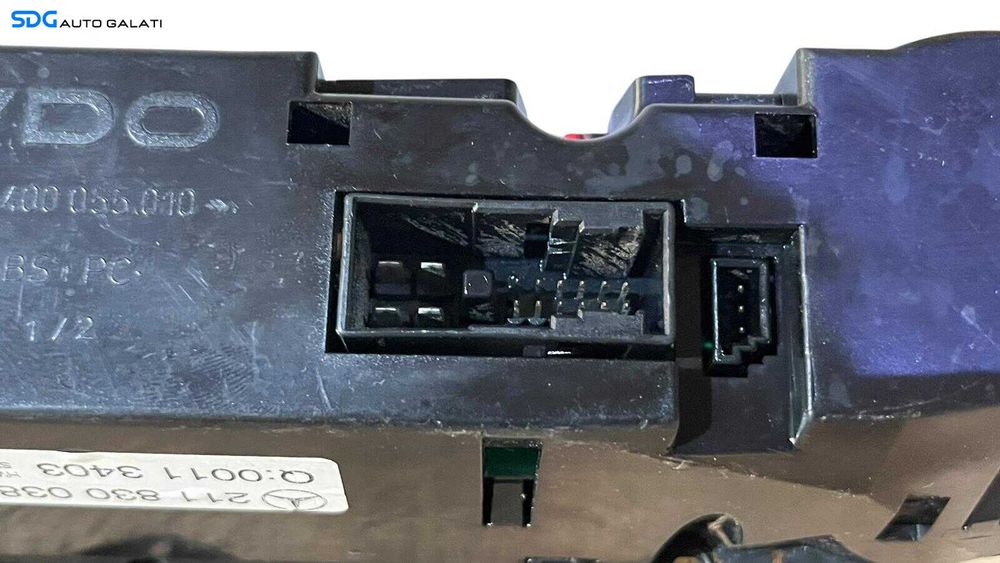 Panou Modul Unitate Comanda AC Aer Conditionat Clima Dublu Climatronic Mercedes Clasa E Class W211 2002 - 2009 Cod 2118300385 [LC1208]