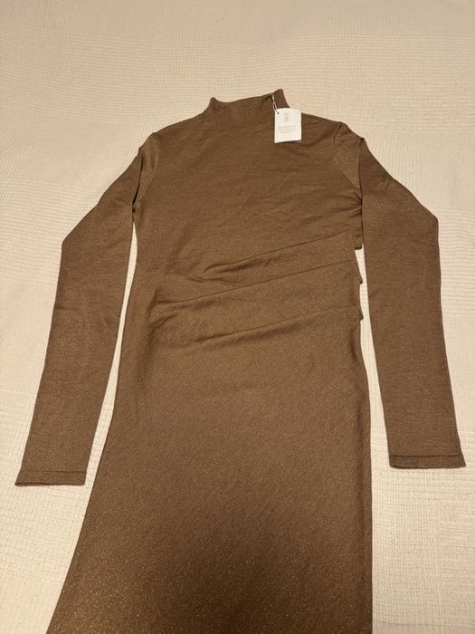Rochie Brunello Cucinelli din casmir si matase