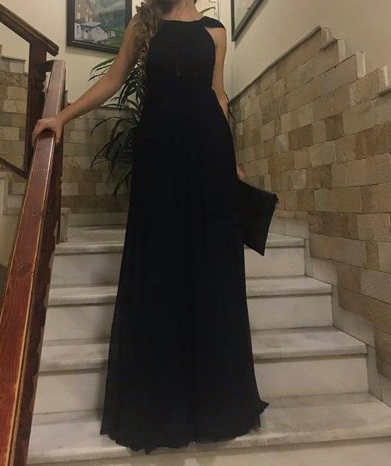 Тъмносиня официална рокля