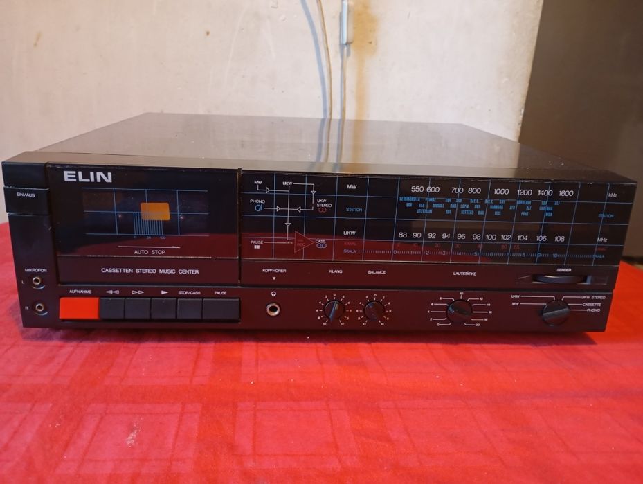 combina audio pickup radio casetofon