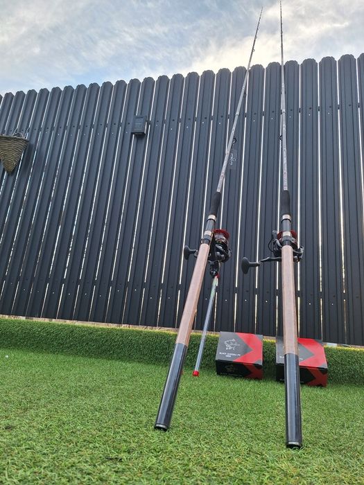 Set 2 Feedere FL Aqua Feeder 3.90 Actiune 120-180 + 2 Mulinete FR6000