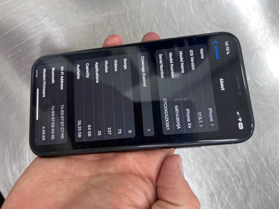 Iphone XR XotirA 64gb yomkost 81