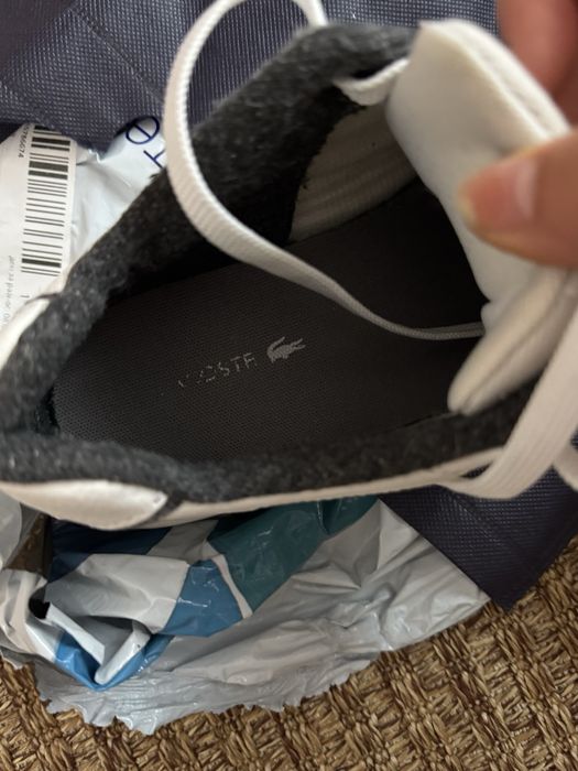 Lacoste бели спортно-елегантни обувки