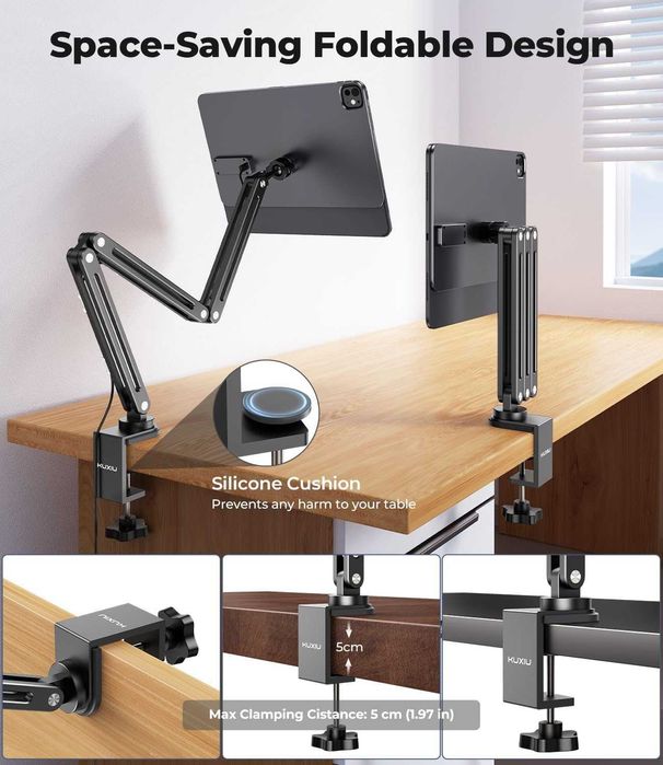 Магнитна безжична зарядна стойка KU XIU за iPad Pro 11" M4 (2024)