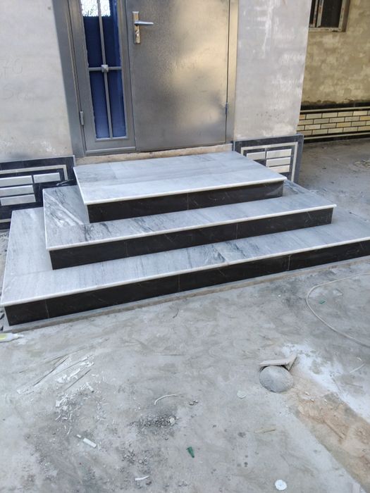 Мрамор гранит буручатка ва кафель ишларини киламиз